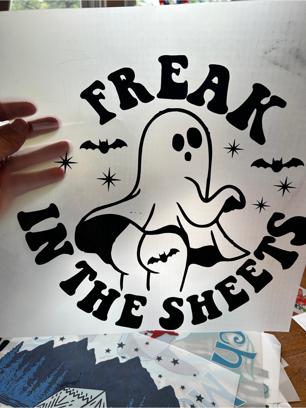 Ghost DTF Vinyl - 'Freak in the Sheets' Black Graphic